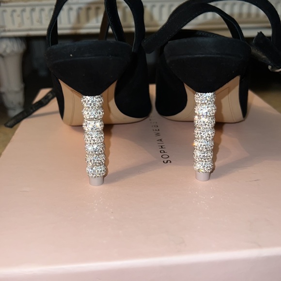 Sophia Webster Jasmin mid heel in suede - Picture 3 of 4